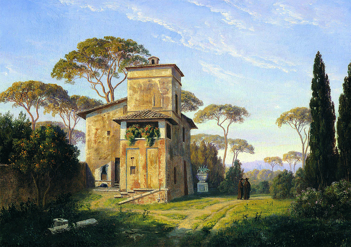 Thorald Læssøe,Casa Cenci à la Villa Borghese ( ?, avant 1878, date indéterminée)